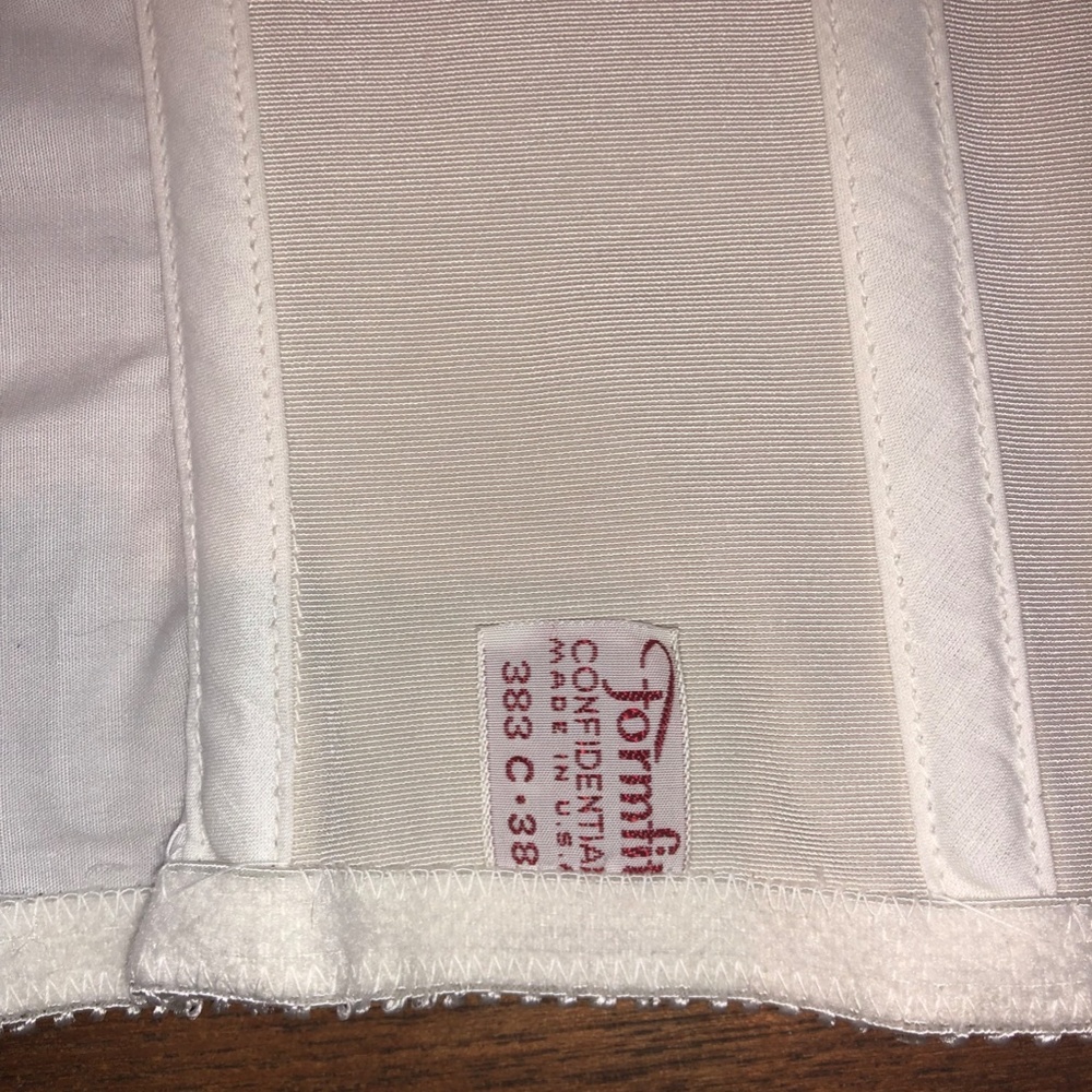 Vtg. 50’s Confidential by Formfit Longline White Strapless Bra/ - NOS 34C - Picture 6 of 14